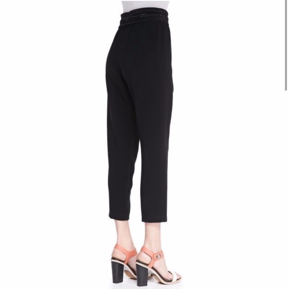 Rag & Bone Easy Elastic Waist Pants Black Ankle Fit Slim Leg Size Small Women’s - Picture 1 of 10
